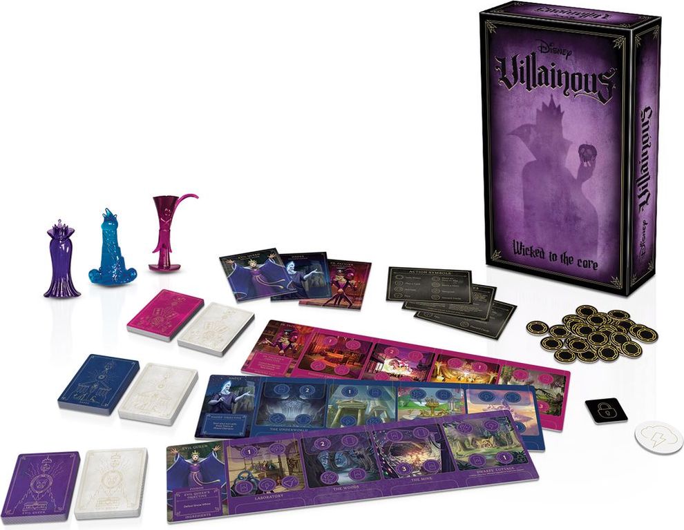 Villainous: Wicked to the Core componenten