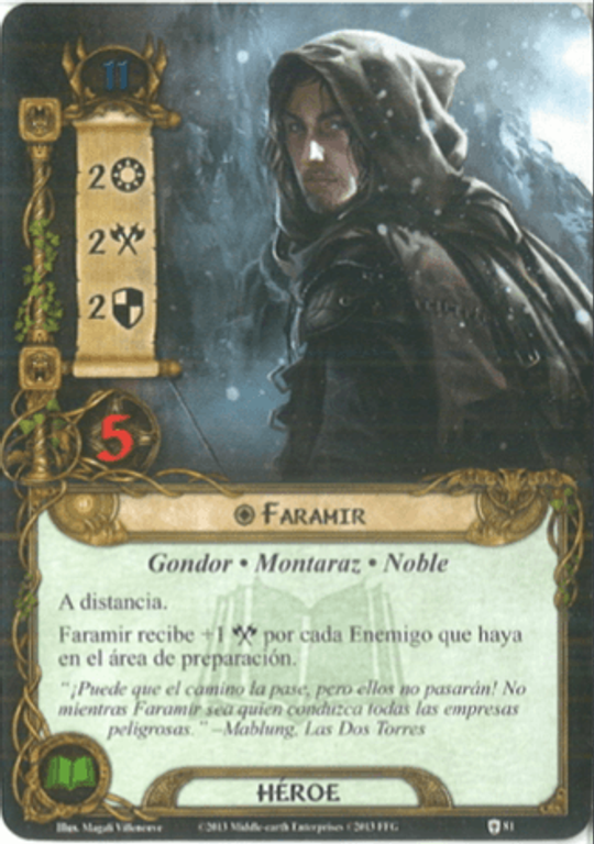 Le Seigneur des Anneaux: Le Jeu de Cartes - Assaut sur Osgiliath Faramir carte