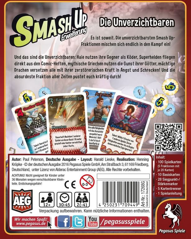 Smash Up: Die Unverzichtbaren rückseite der box