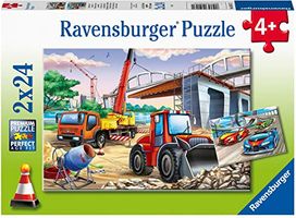 2 Puzzles - Construction & Cars