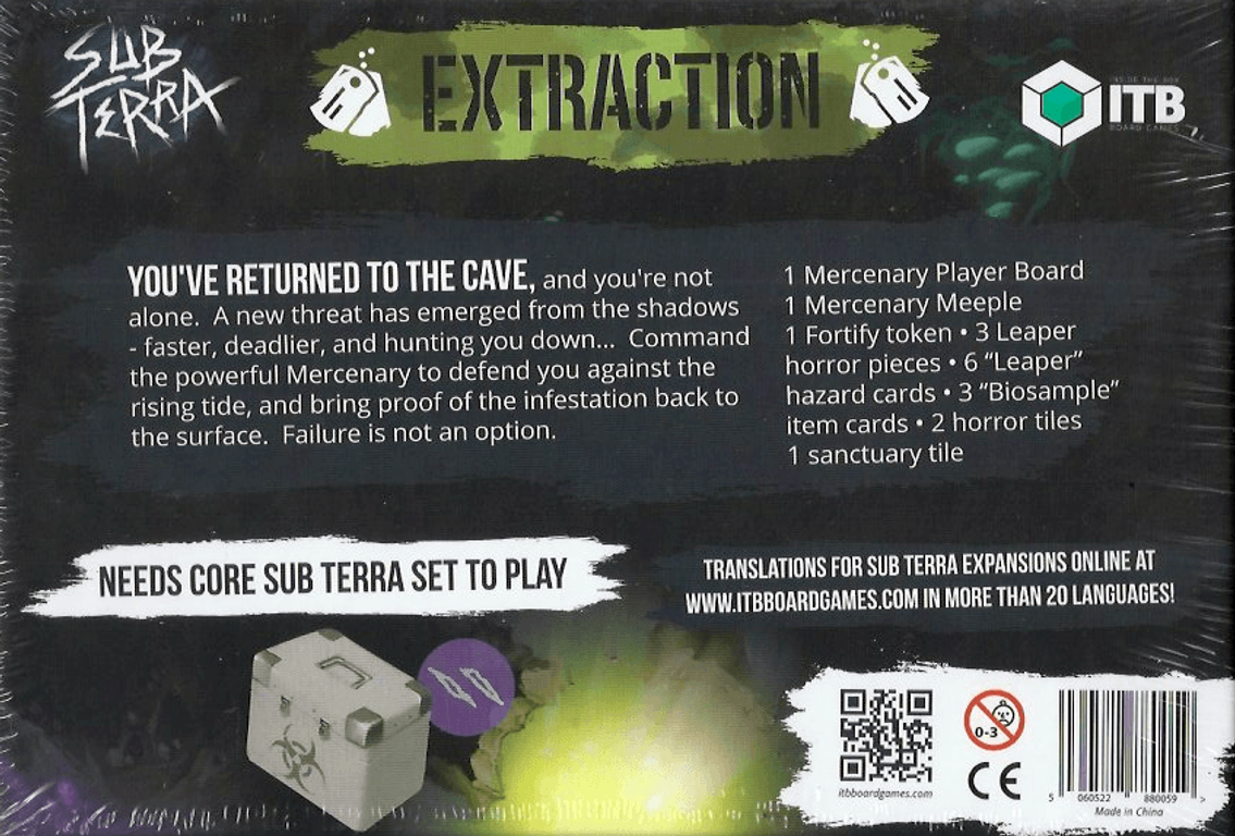 Sub Terra: Extraction dos de la boîte