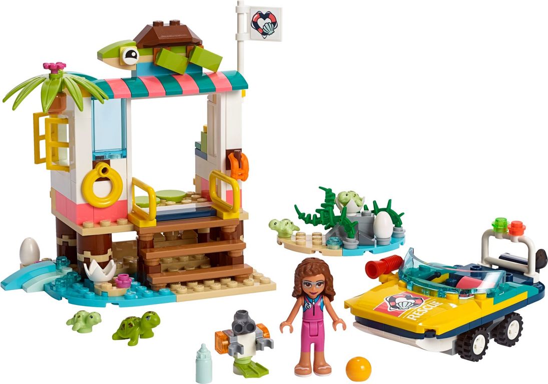 LEGO® Friends Turtles Rescue Mission components