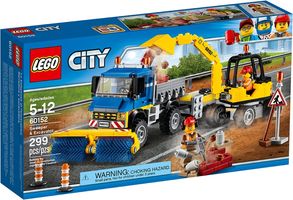 LEGO® City Barredora y excavadora