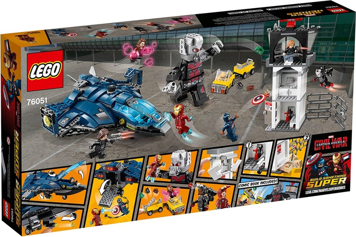 LEGO® Marvel Super Hero Airport Battle back of the box