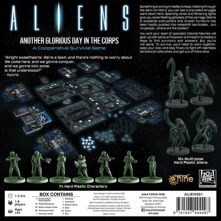 Aliens: Another Glorious Day in the Corps! torna a scatola