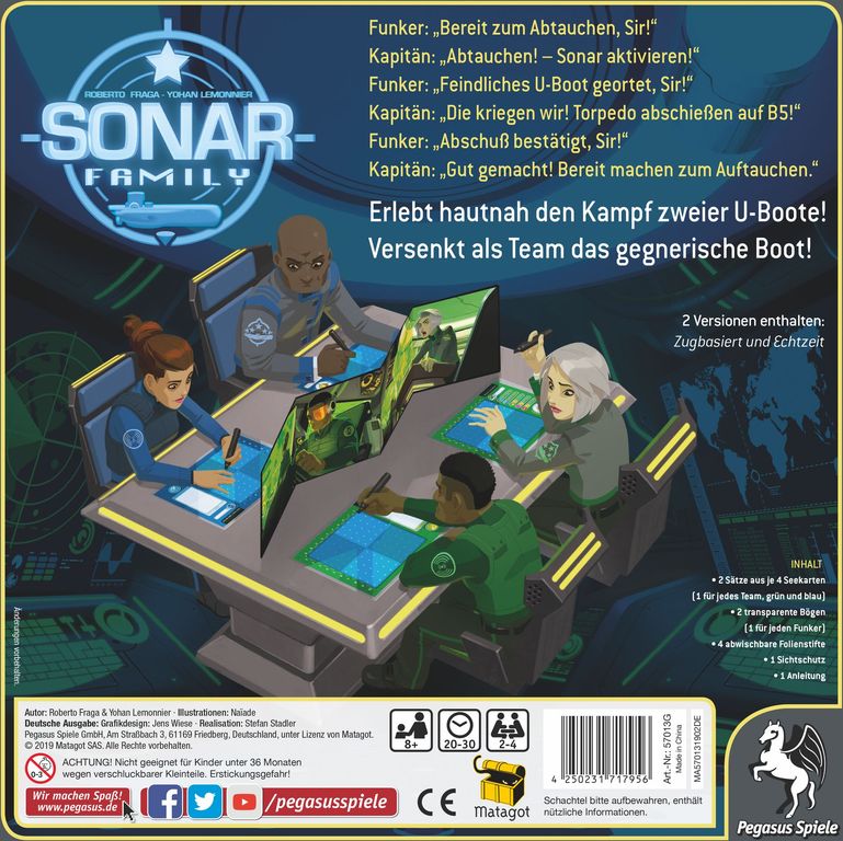 Sonar Family rückseite der box