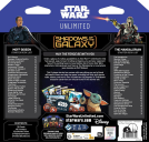 Star Wars: Unlimited - Shadows of the Galaxy: Two-Player Starter parte posterior de la caja