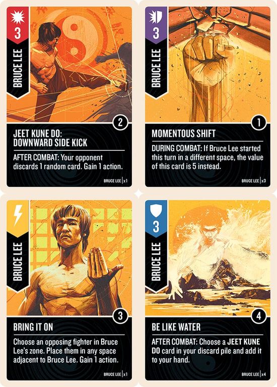 Unmatched: Bruce Lee cartes