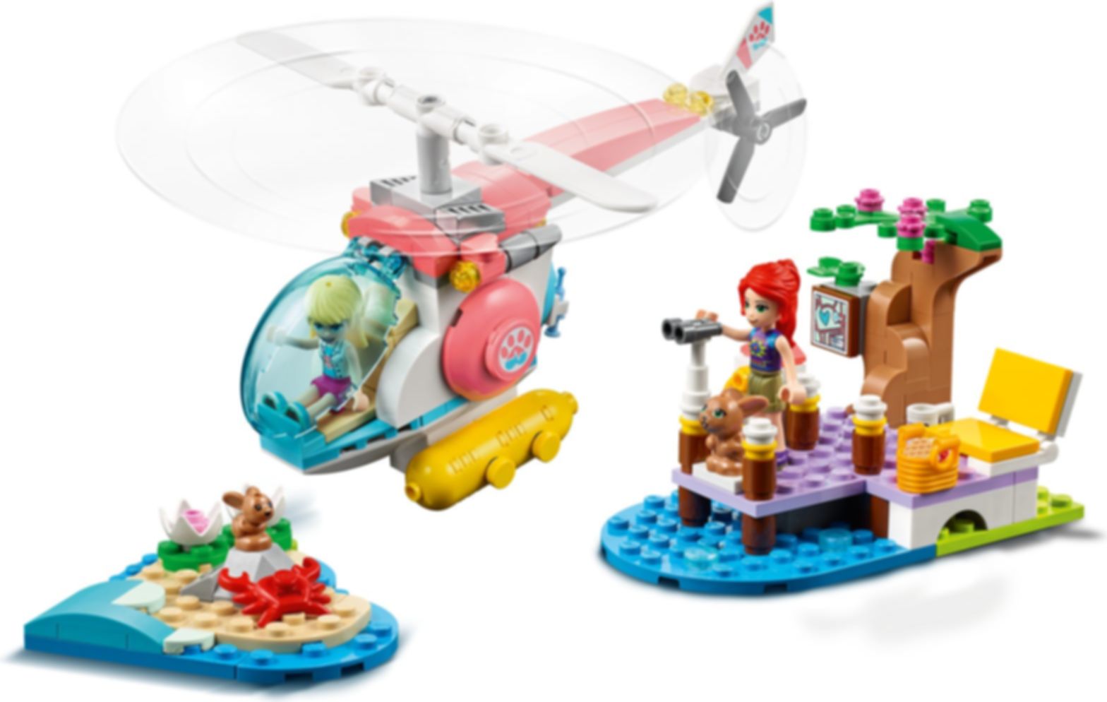 LEGO® Friends Vet Clinic Rescue Helicopter gameplay