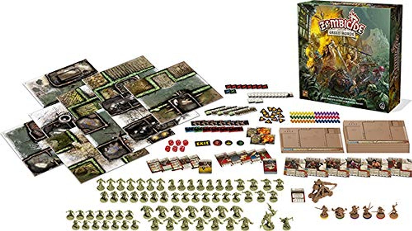 Zombicide: No Rest for the Wicked components