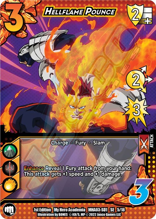 My Hero Academia CCG: Endeavor Starter Deck kaart