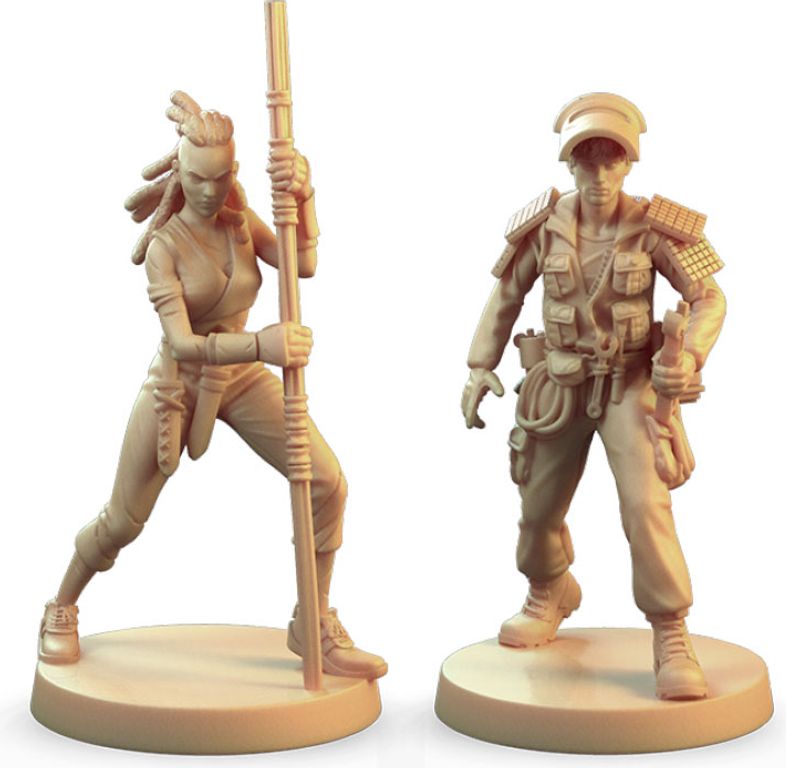 Posthuman Saga: Resistance Expansion miniatures