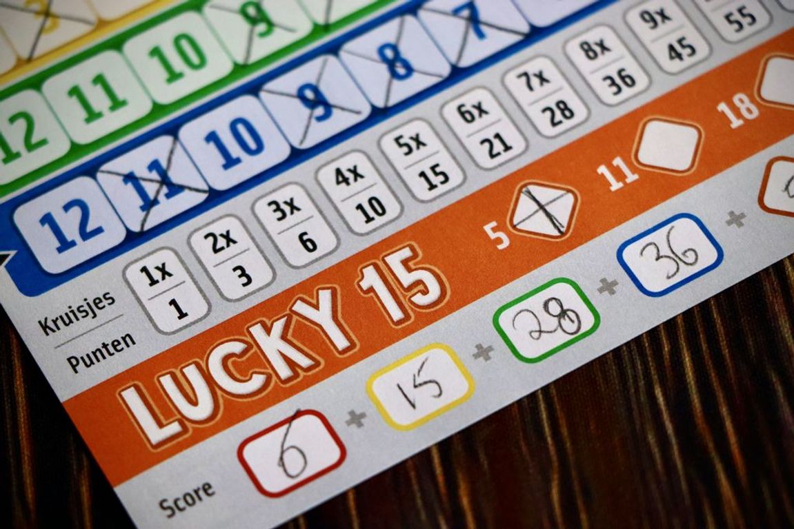 Qwixx 15 componenten