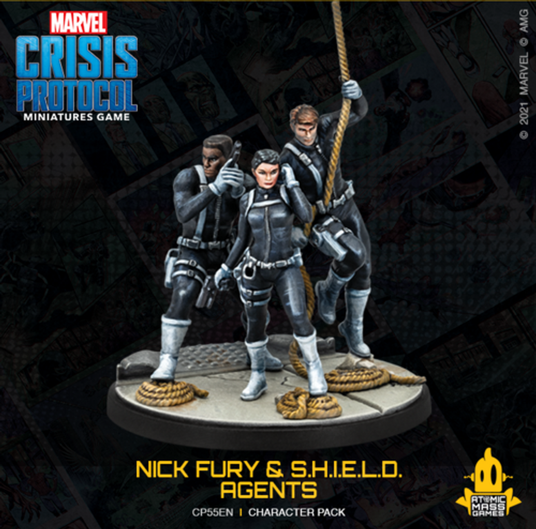 Marvel: Crisis Protocol – Nick Fury & S.H.I.E.L.D. Agents miniature
