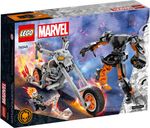 LEGO® Marvel Le robot et la moto de Ghost Rider dos de la boîte