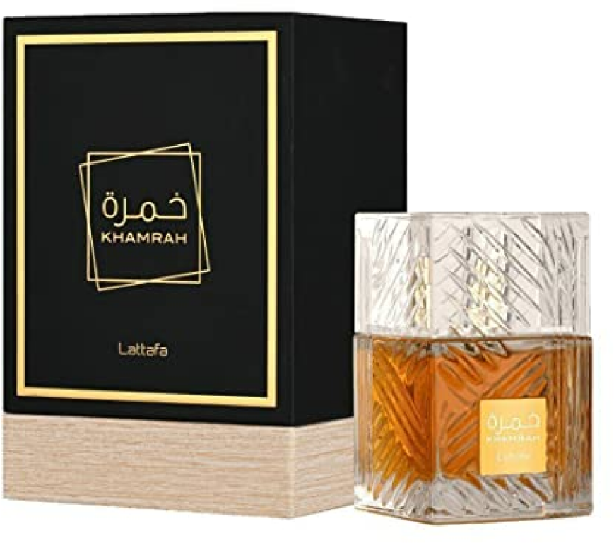 Lattafa Khamrah Eau de parfum box