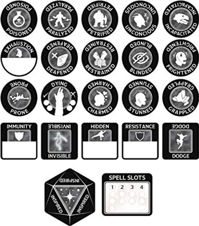 Dungeons & Dragons - Rogue Token Set partes