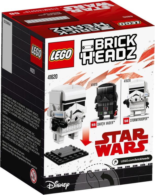 LEGO® BrickHeadz™ Stormtrooper™ back of the box