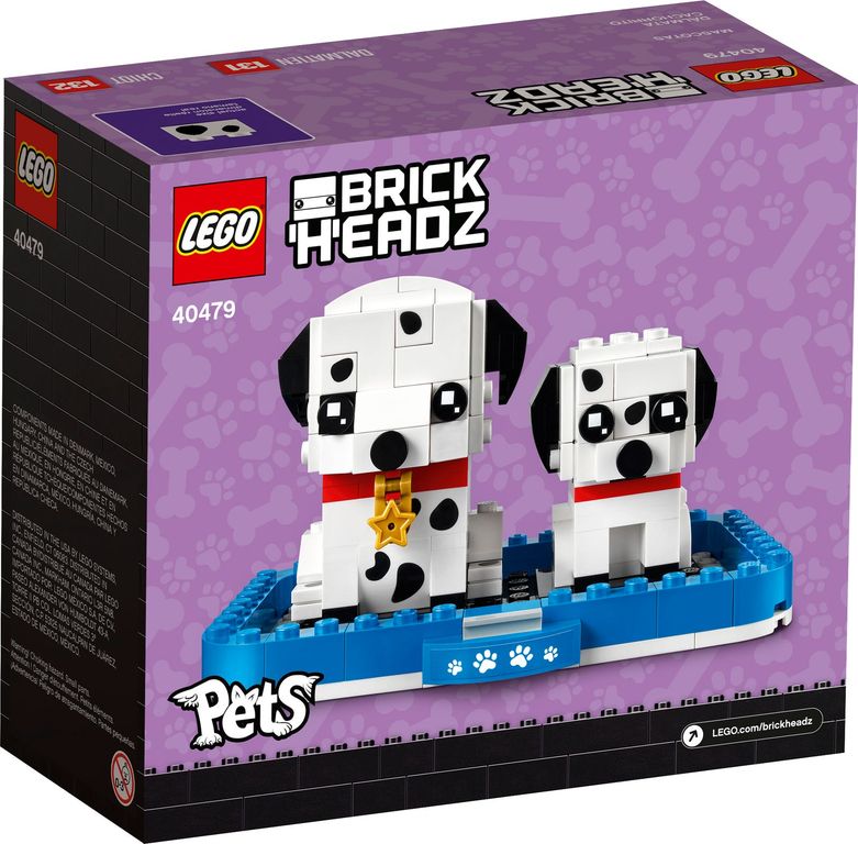 LEGO® BrickHeadz™ Dalmatian back of the box