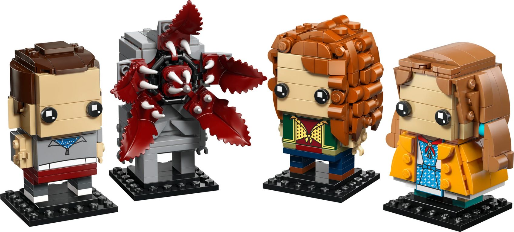 LEGO® BrickHeadz™ Eleven, Max, Demogorgon and Holly Figures components