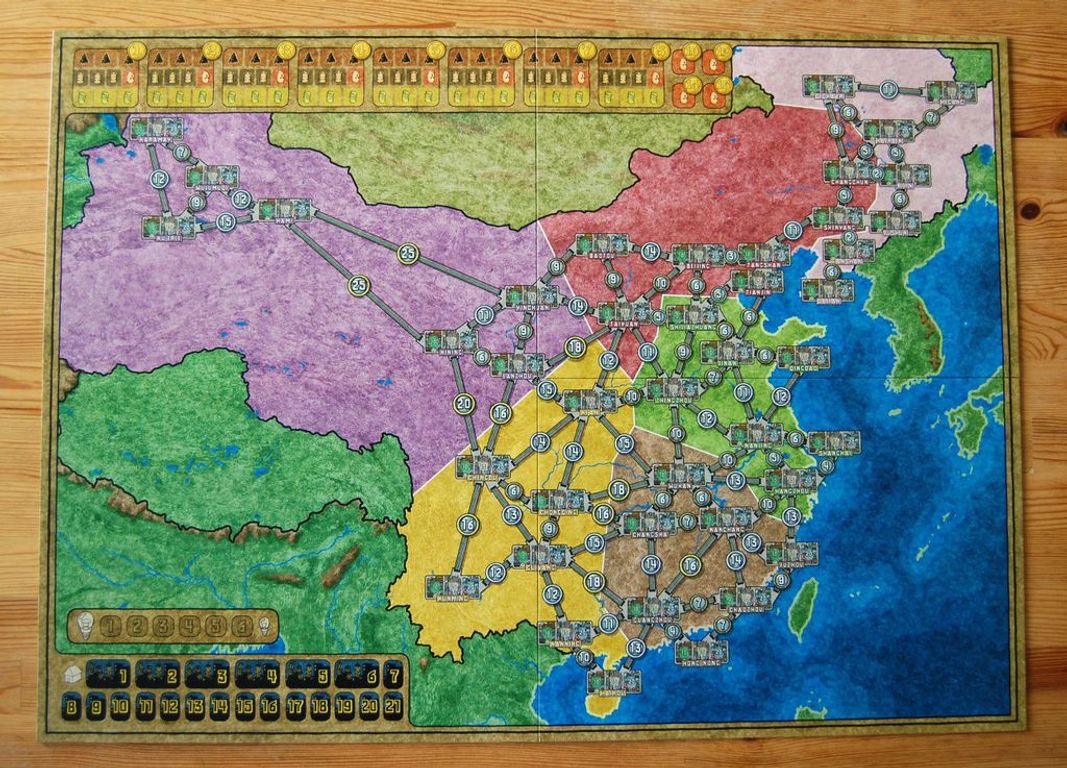 Power Grid: China/Korea plateau de jeu