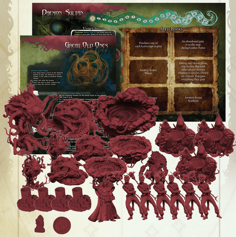 Cthulhu Wars: Daemon Sultan komponenten