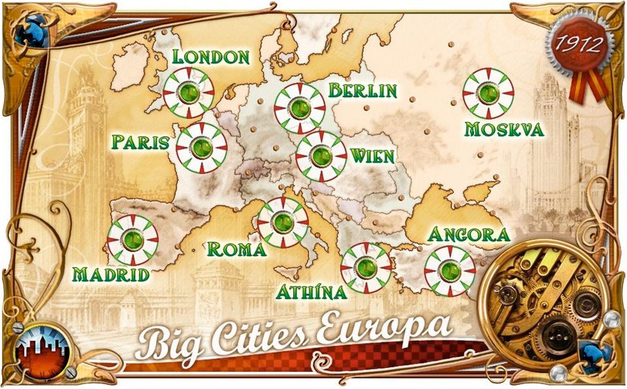 Ticket to Ride: Europa 1912 cards