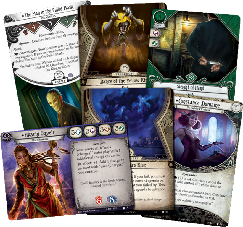 Arkham Horror: El Juego de Cartas - El Camino a Carcosa cartas