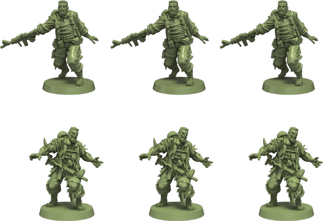  Zombicide 2nd Edition Zombie Soldiers Zombie Set