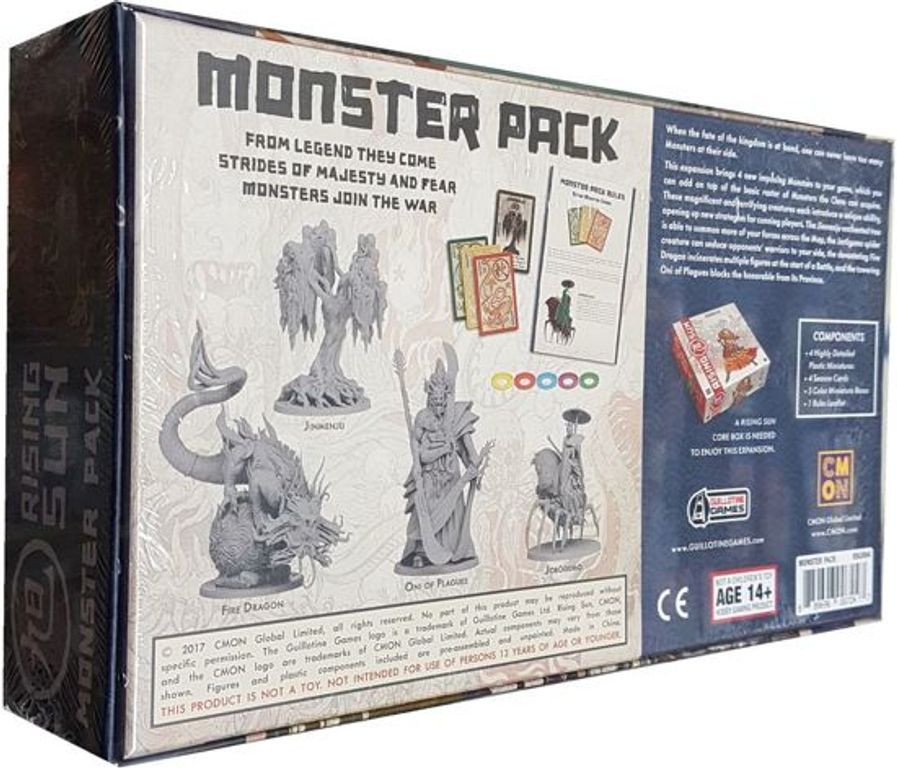 Rising Sun: Monster Pack back of the box