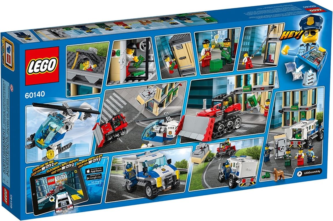 LEGO® City Bankraub mit Planierraupe rückseite der box