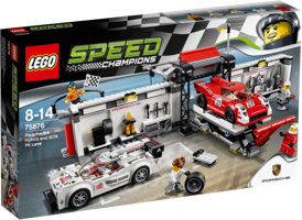 LEGO® Speed Champions Porsche 919 Hybrid en 917K pitstraat