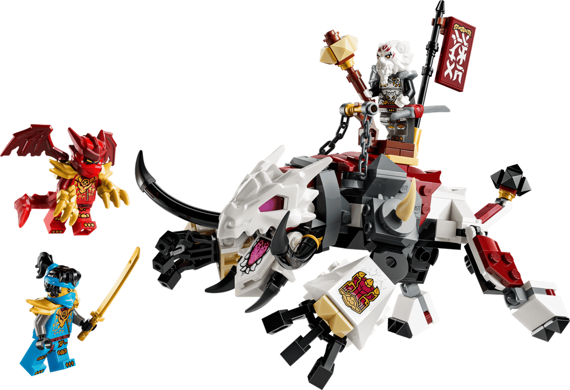 LEGO® Ninjago Zilvar and Grimtak the Dragon Beast components