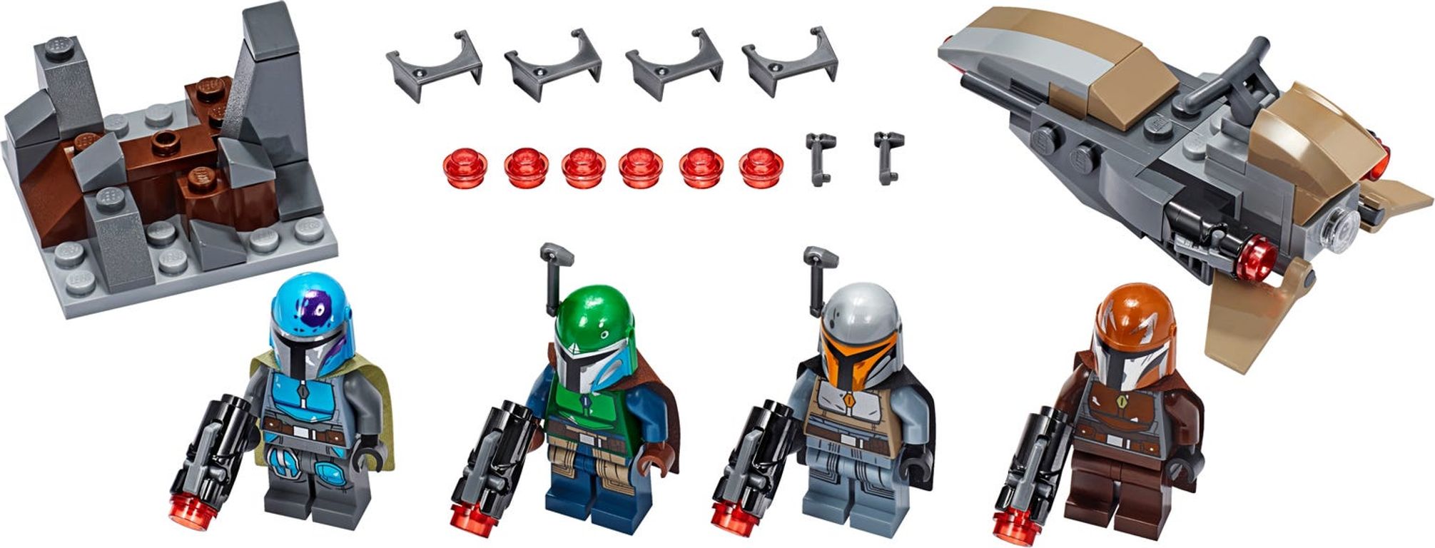 LEGO® Star Wars Pack de Combate: Mandalorianos partes