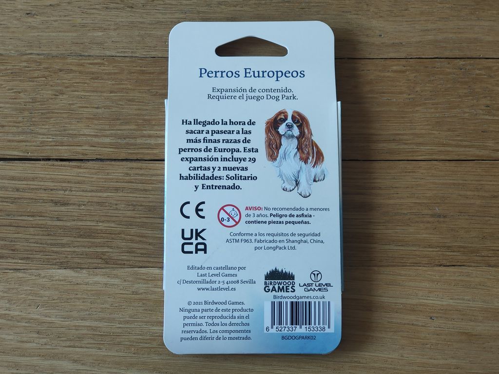 Dog Park: Chiens européens – Extension dos de la boîte