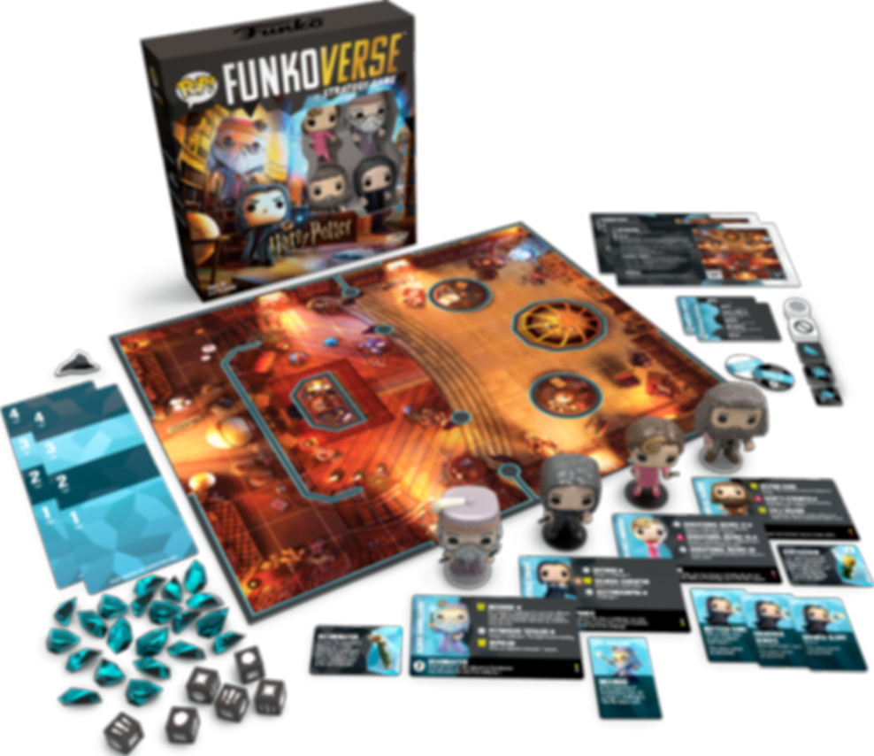 Funkoverse Strategy Game: Harry Potter 102 komponenten