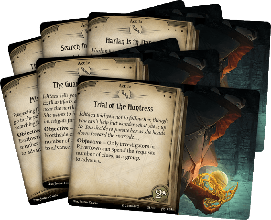 Arkham Horror: Das Kartenspiel – Fäden des Schicksals: Mythos Pack karten