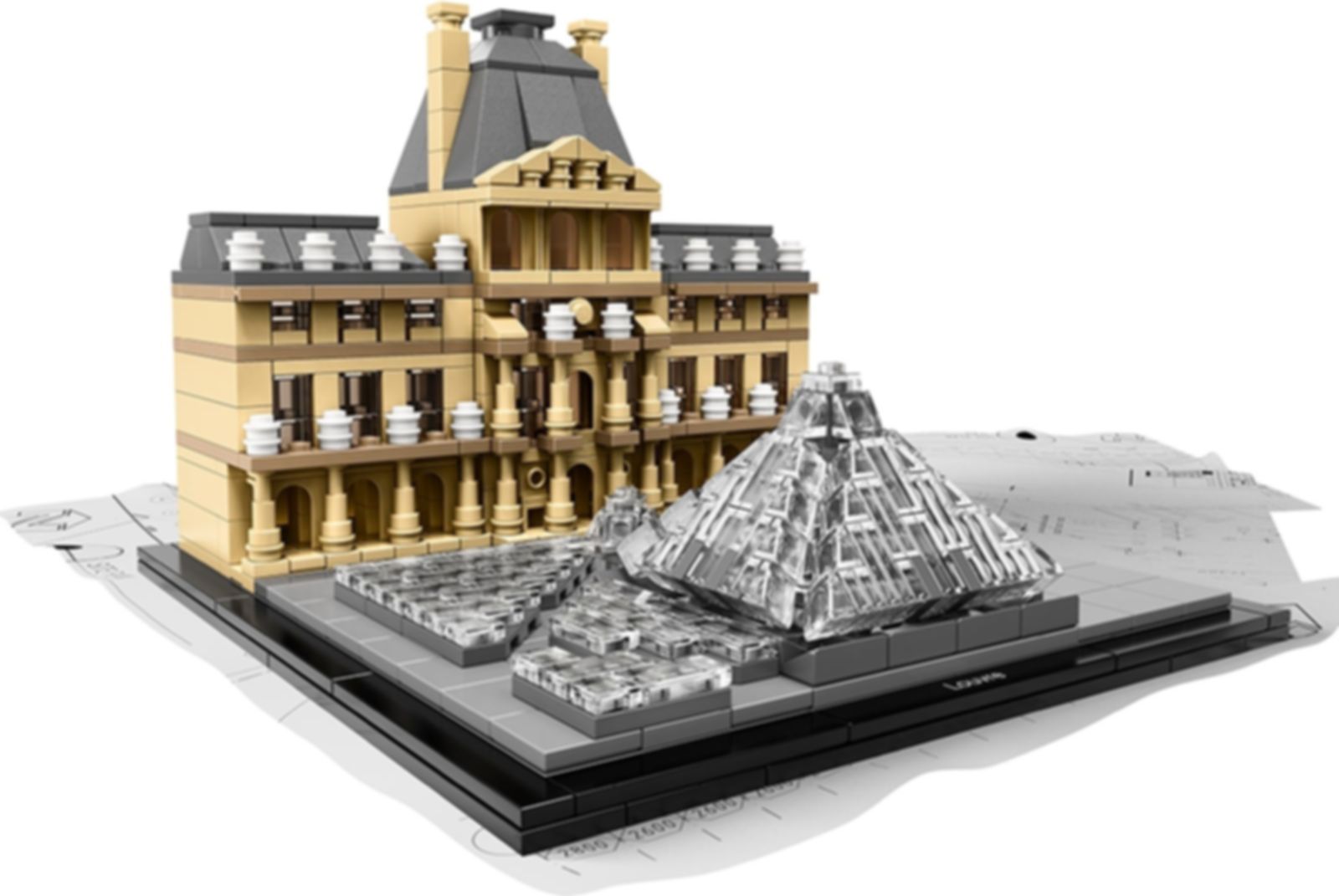 LEGO® Architecture Louvre components