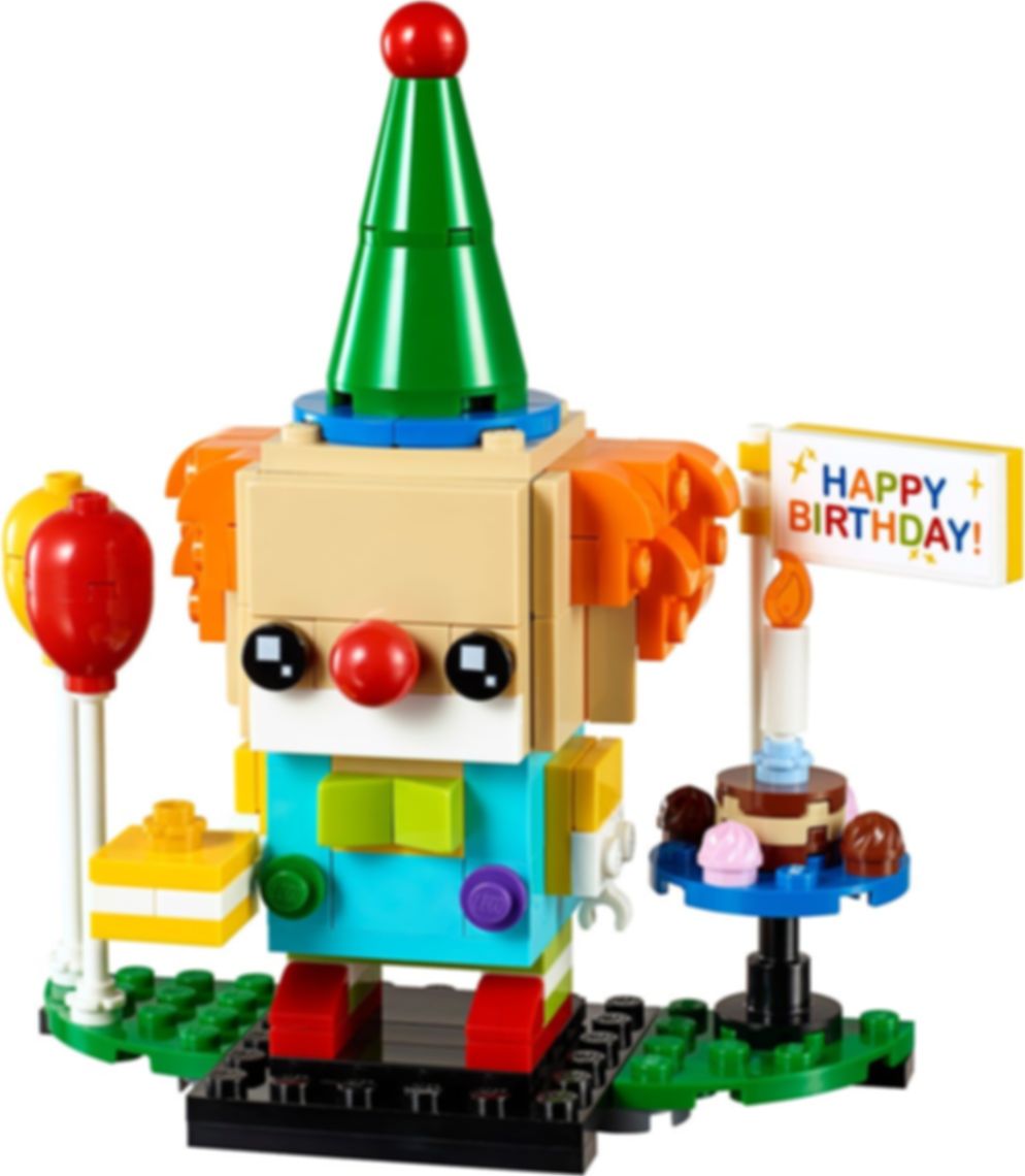 LEGO® BrickHeadz™ Birthday Clown components