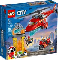 LEGO® City Helicóptero de Rescate de Bomberos