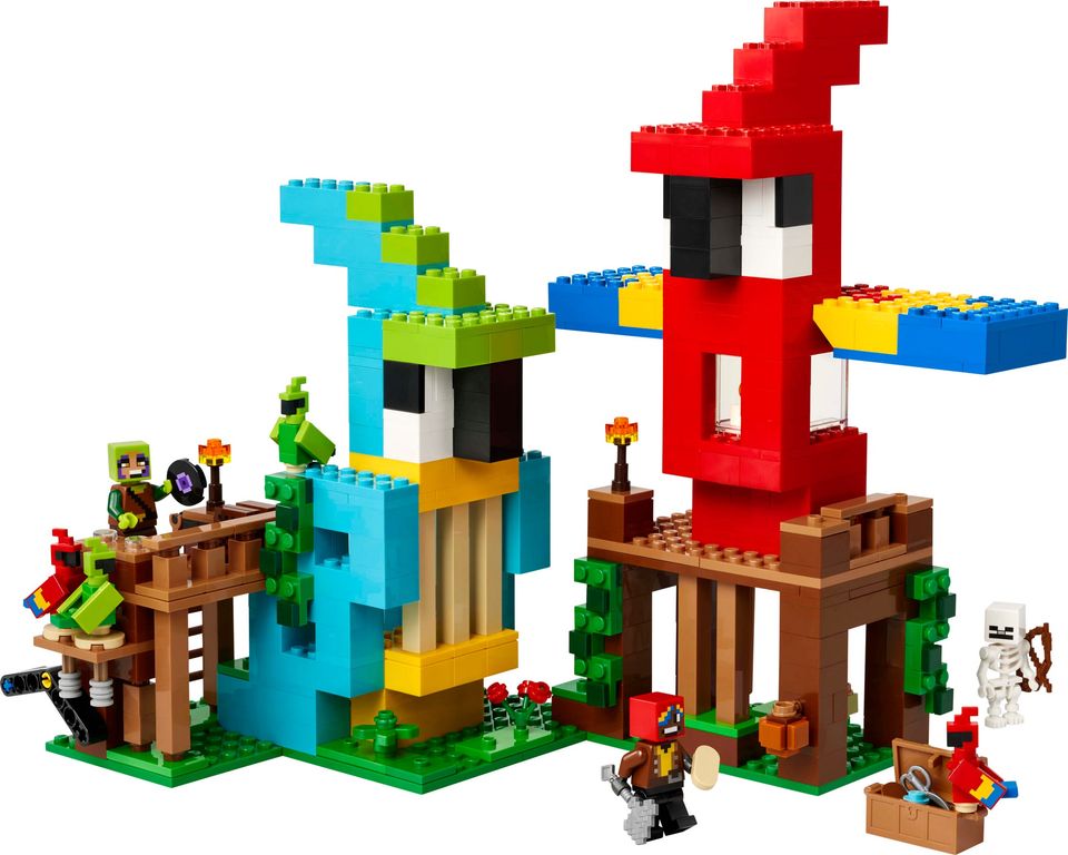 LEGO® Minecraft The Parrot Houses components