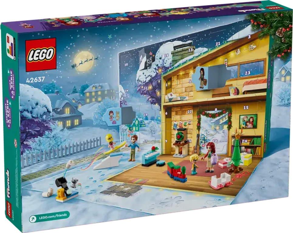 LEGO® Friends Adventkalender 2024 achterkant van de doos