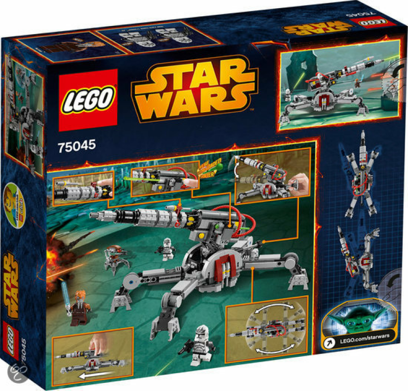 LEGO® Star Wars Republic AV-7 Anti-Vehicle Cannon back of the box