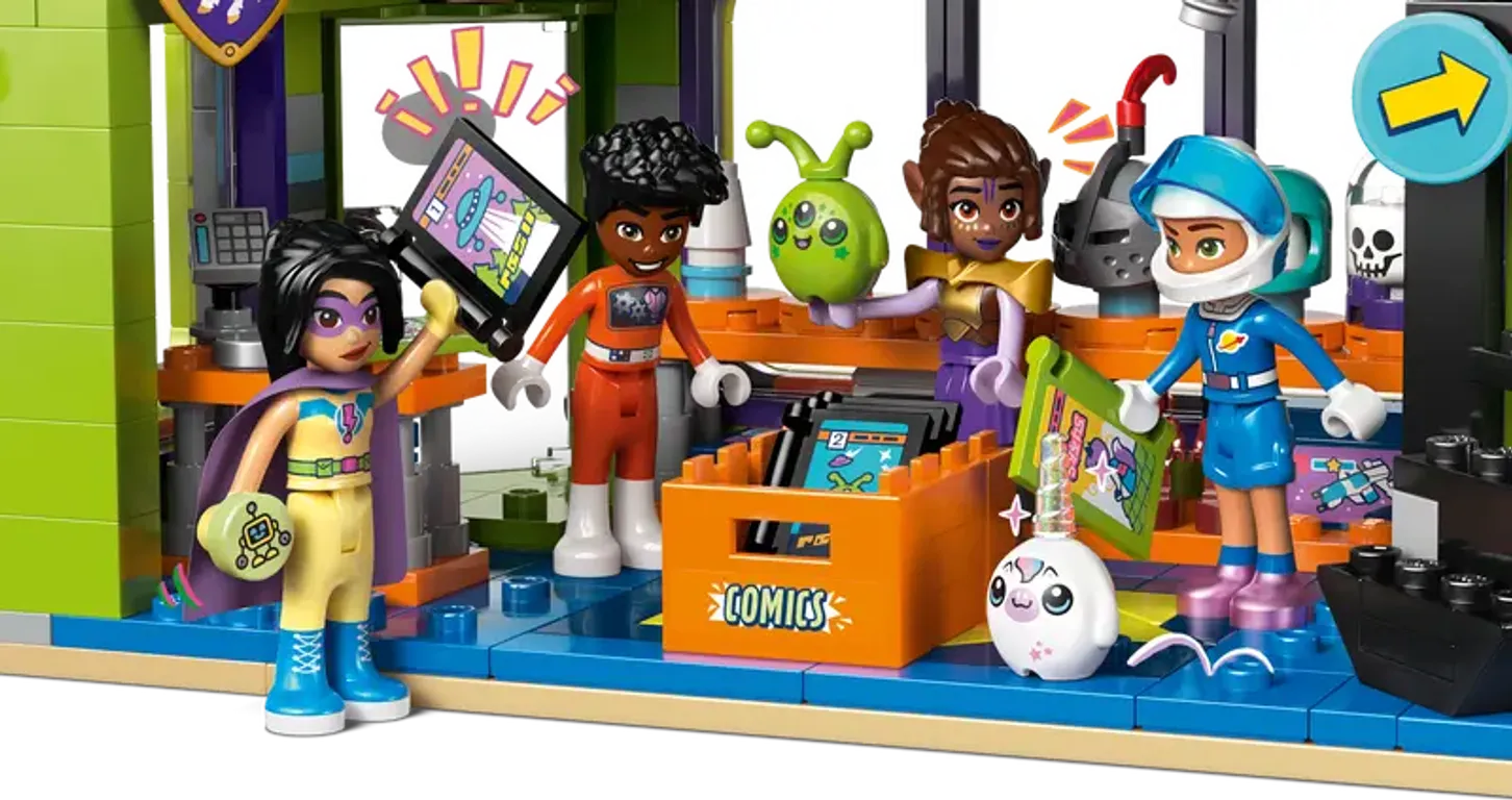 LEGO® Friends Negozio di fumetti e giochi personaggi