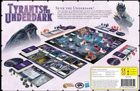 Tiranos del Underdark: Juego de Mesa parte posterior de la caja