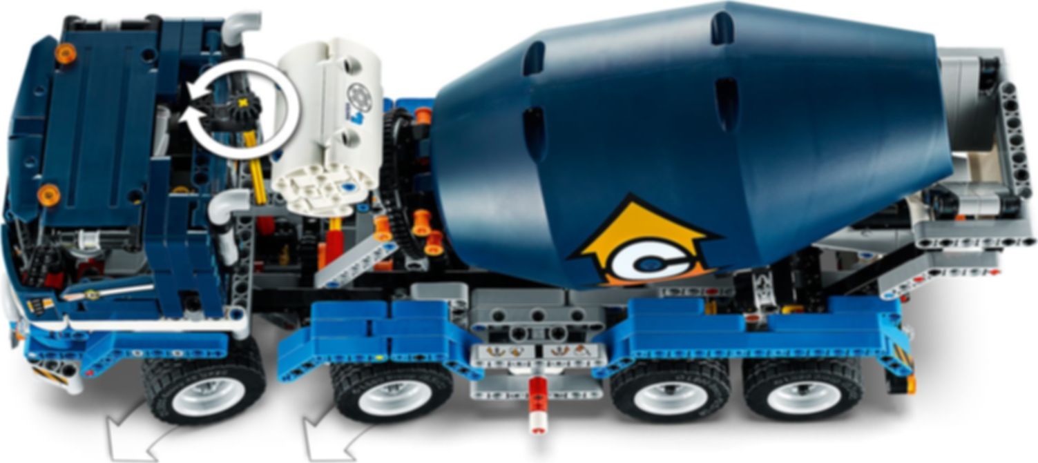 LEGO® Technic Concrete Mixer Truck components