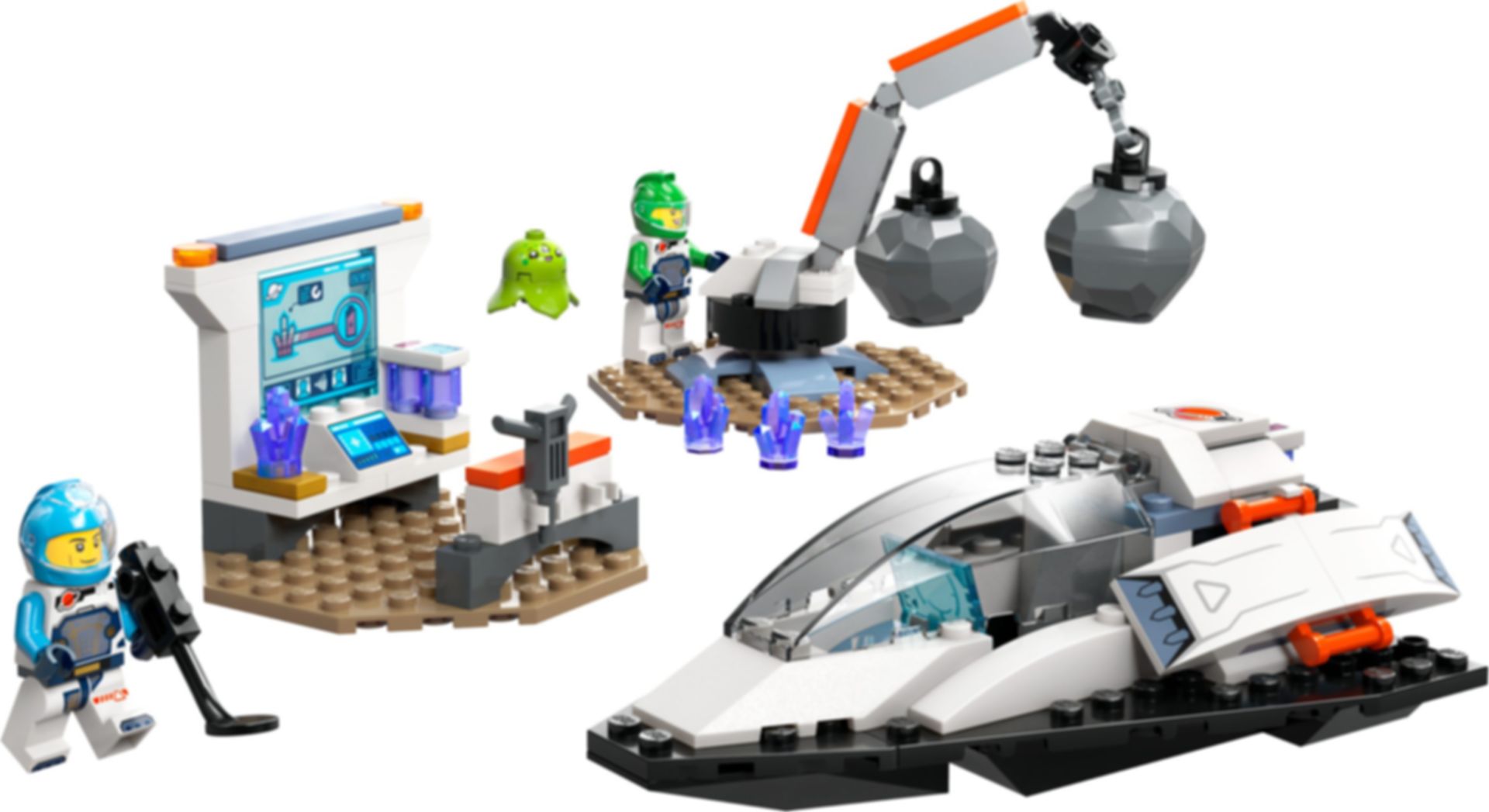 LEGO® City Spaceship and Asteroid Discovery components