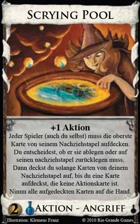 Dominion: Alquimia Scrying pool carta