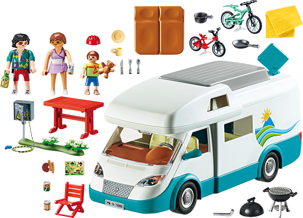 Playmobil® Family Fun Family Camper components
