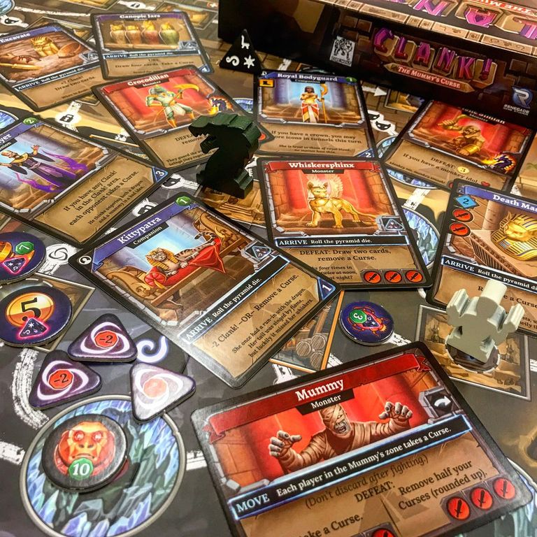 Clank! The Mummy's Curse components